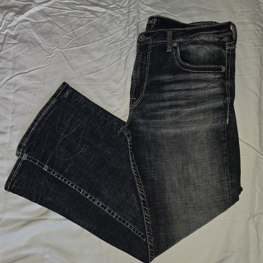 Buckle Salvage Supply Co Mayhem Bootcut Jeans Mens 36R Regular Fit - Picture 3 of 8